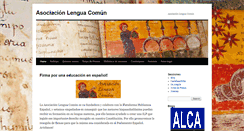 Desktop Screenshot of lenguacomun.es