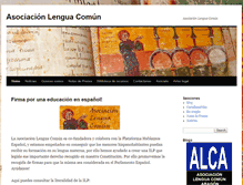 Tablet Screenshot of lenguacomun.es